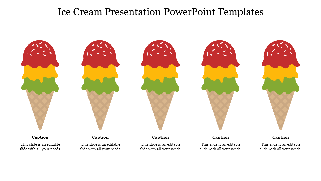 Amazing Ice Cream Presentation PowerPoint Templates